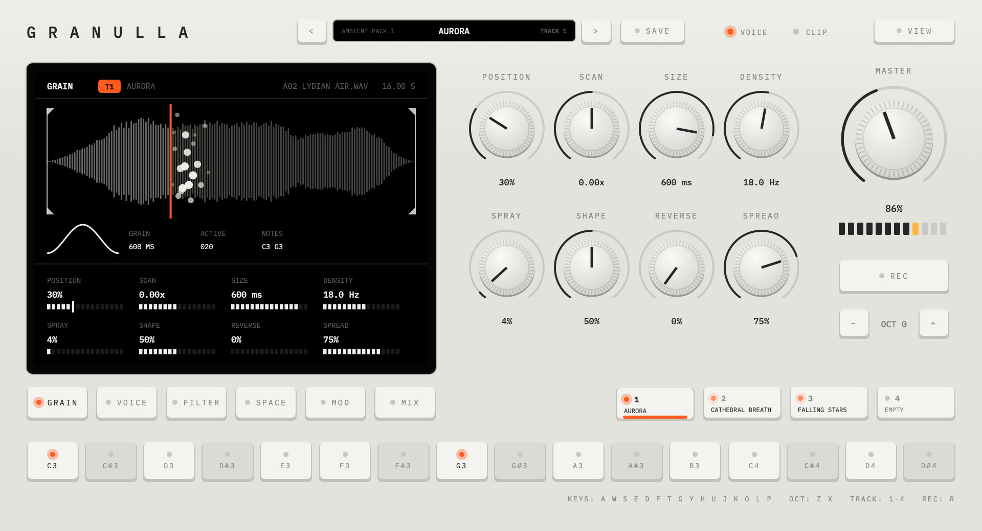 White mono theme
